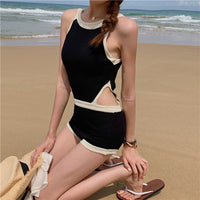 Backless One-Piece Swimsuit in Instagram Style