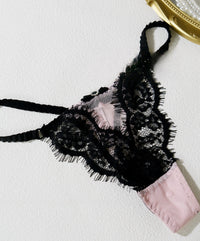 French Eyelash Lace Thong