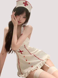 Deep-V Sexy Nurse Costume Set