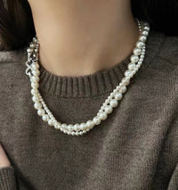 Swarovski Double-Layer Pearl Necklace