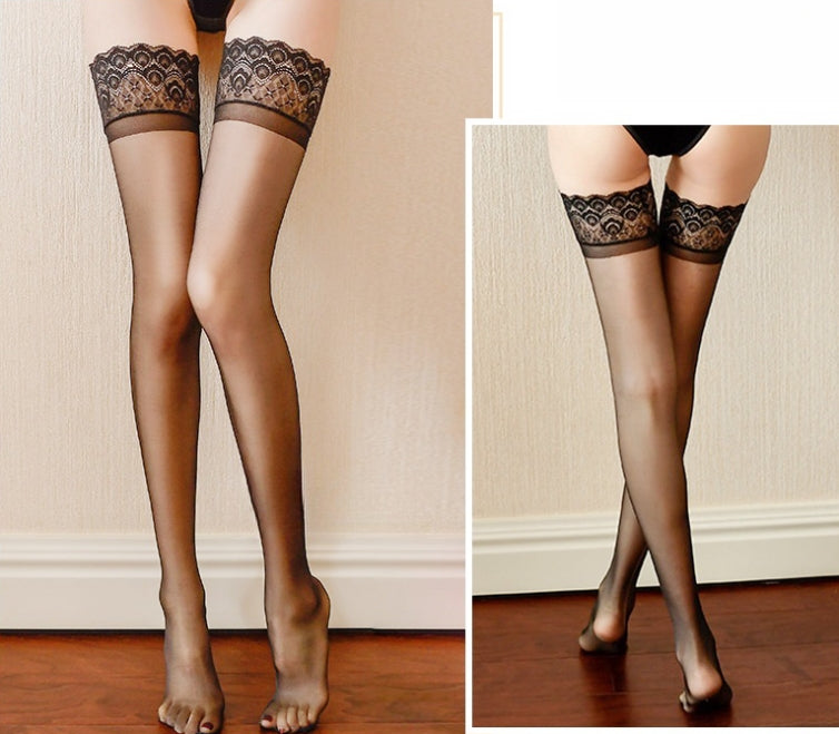 Sexy Lace Peacock Over-the-Knee Stockings
