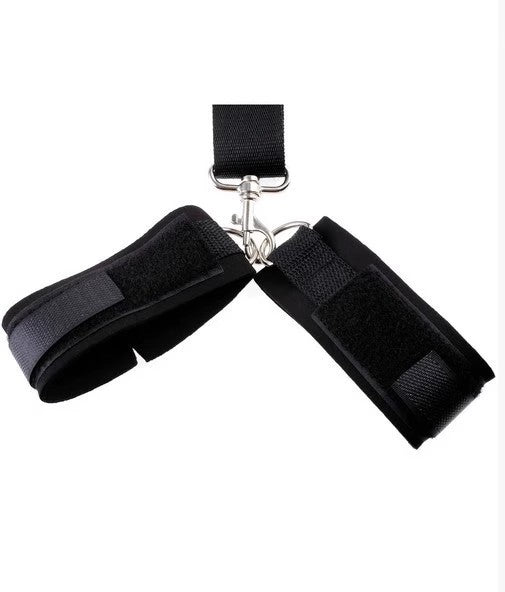 Bondage-style Reverse Handcuffs with Ball Gag