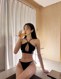 Korean-Style Push-Up Halter Bikini Set