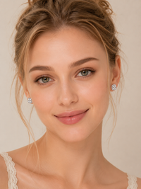 Cushion Cut Halo Stud Earrings