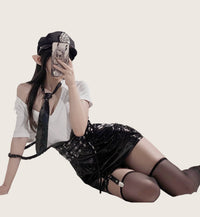 Bodycon Suspender Police-Inspired Costume