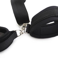 Bondage-style Reverse Handcuffs with Ball Gag