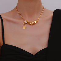 Irregular Retro-Inspired Statement Necklace