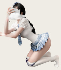 Sexy Senior Student Uniform Temptation