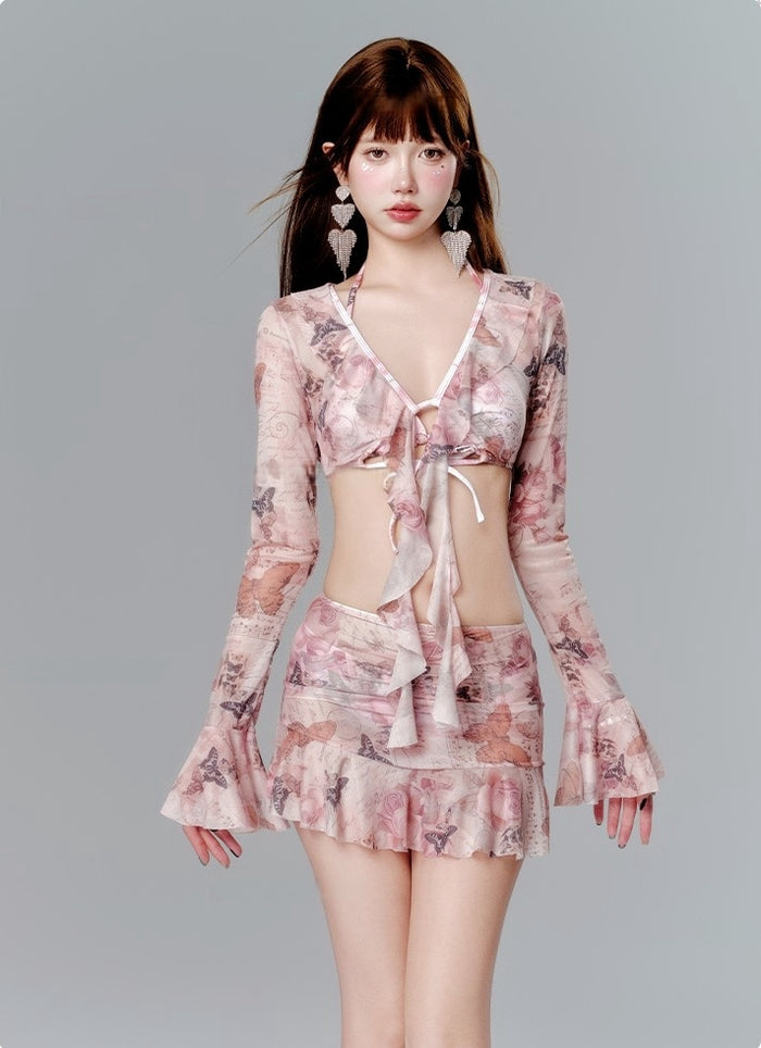 Elegant 4-Piece Chic Bikini Set