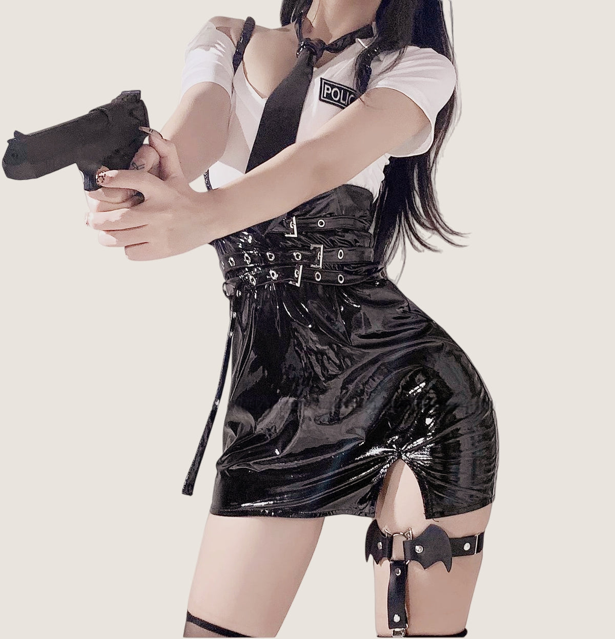 Bodycon Suspender Police-Inspired Costume