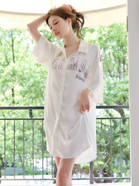 Silky Soft Boyfriend Shirt Nightdress