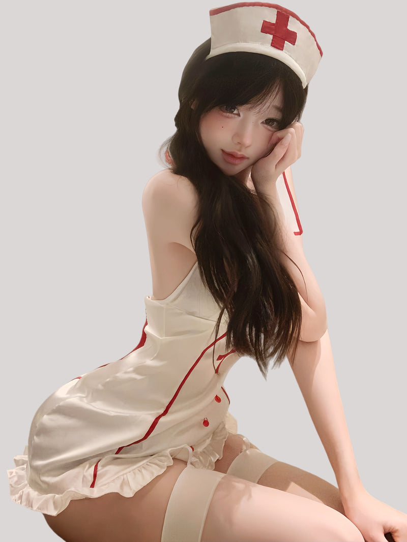 Deep-V Sexy Nurse Costume Set