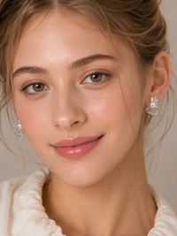 Irregular Hollow-Out Stud Earrings with 925 Silver Posts