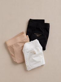 French Luxe Satin Silk Mid-Waist Briefs (3-Pack)