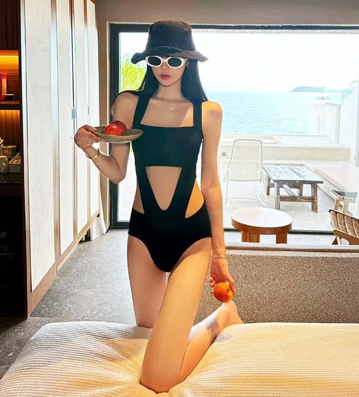 Triangle Cutout One-Piece Swimsuit