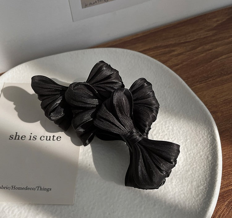 Korean-style Chic Bow Banana Clip
