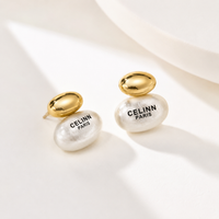 Brushed Silver Stud Earrings