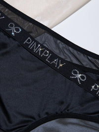 Sweetheart Crystal-Embellished Low-Rise Lace Cut-Out Panties (2-Pack)