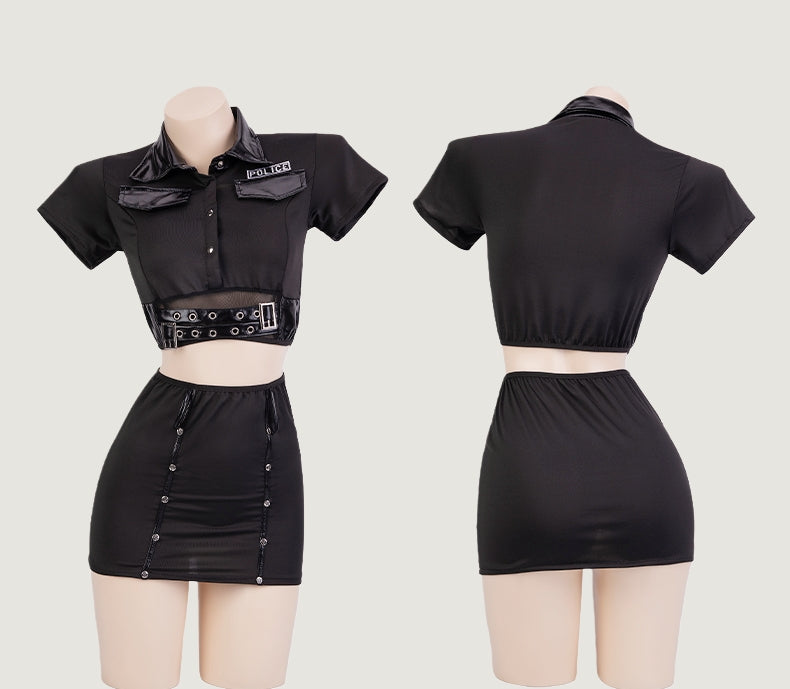 Sexy Bodycon Police Costume Set (Includes Pantyhose)