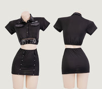 Sexy Bodycon Police Costume Set (Includes Pantyhose)