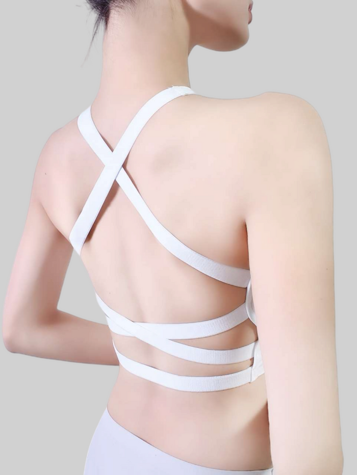 Sensual Cross-Back Built-In Padded Tank Top