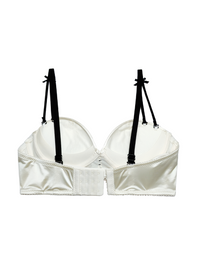 Vintage Court Style Satin Wireless Bra