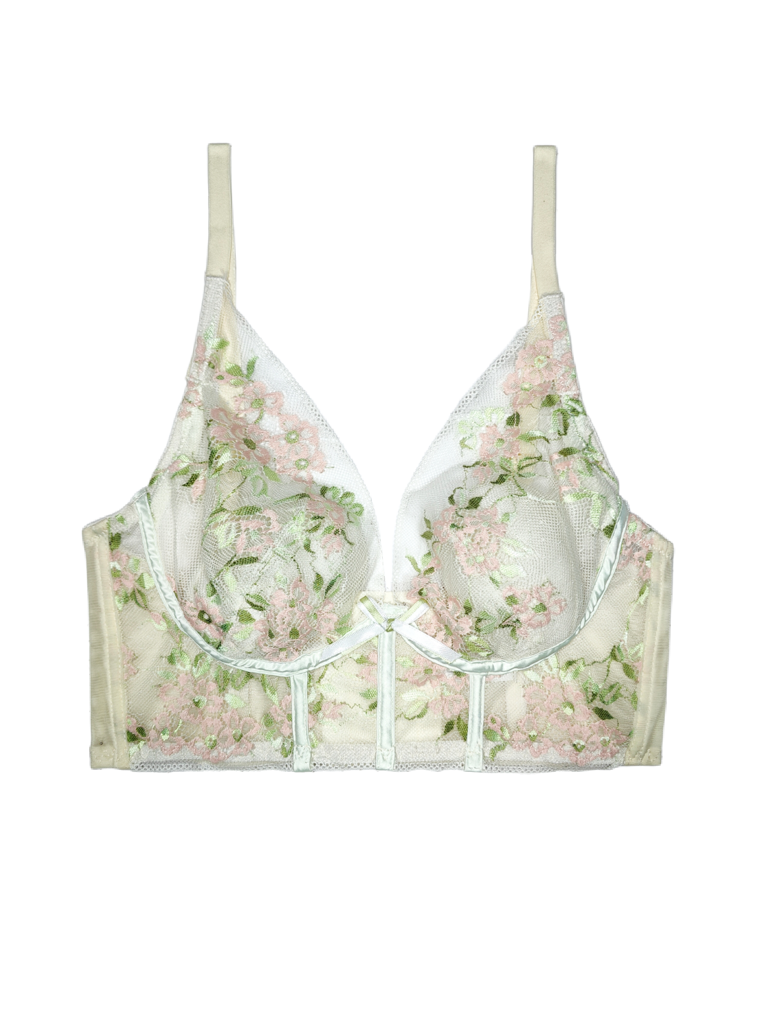 French-Style Sexy Sweet Non-Wired Bra with Latex Cups