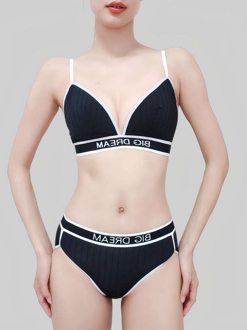 Small Bust Push-Up Triangle Cup Seamless Wireless Bra