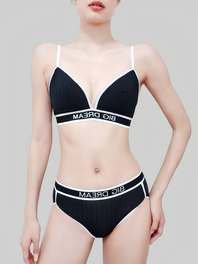 Small Bust Push-Up Triangle Cup Seamless Wireless Bra