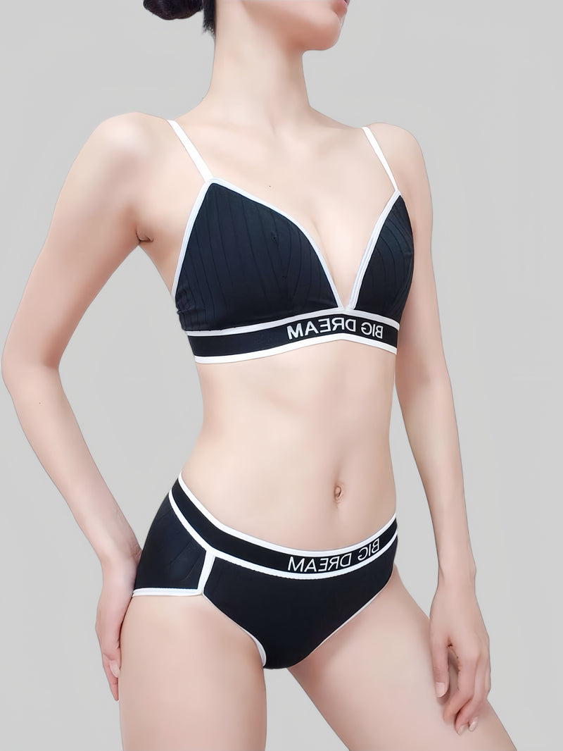 Small Bust Push-Up Triangle Cup Seamless Wireless Bra