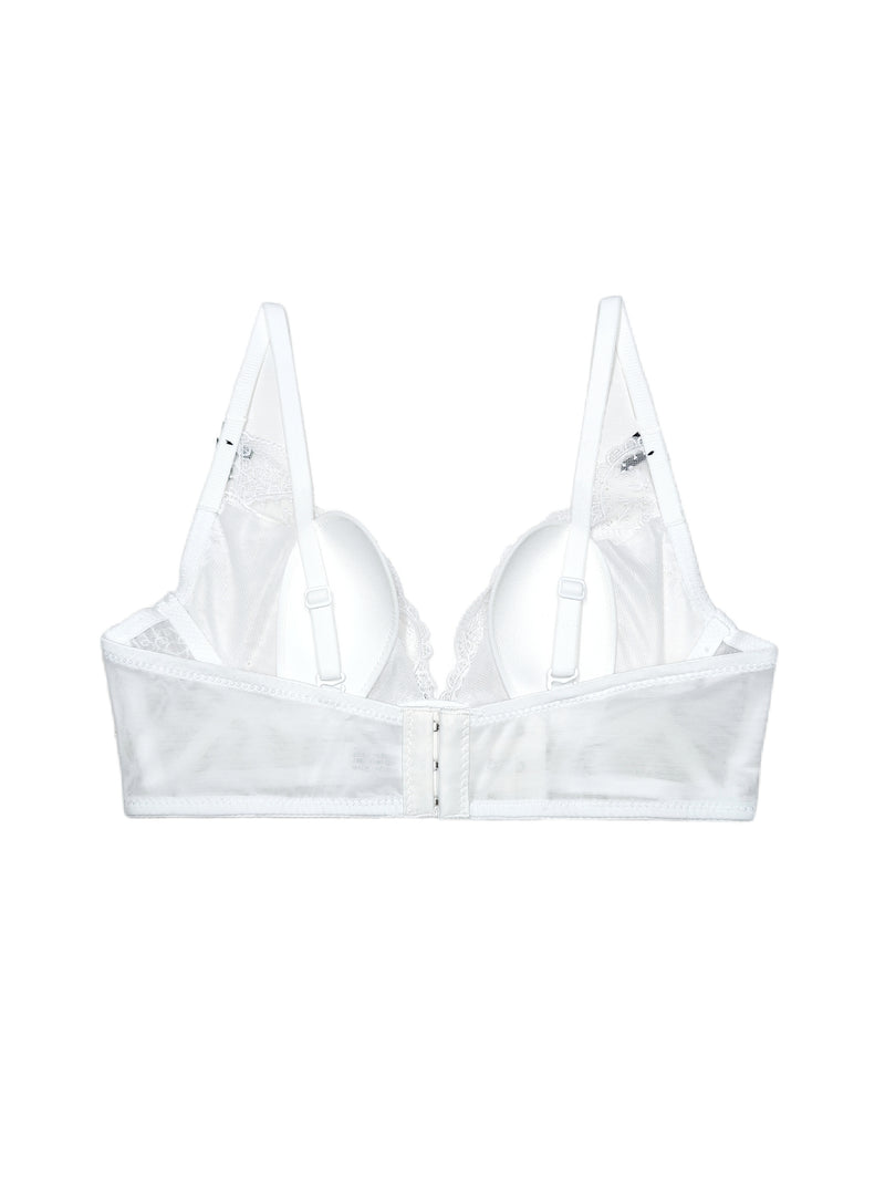 French Bunny Ear Crystal Cup Wireless Bra