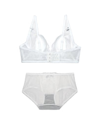 French Bunny Ear Crystal Cup Wireless Bra