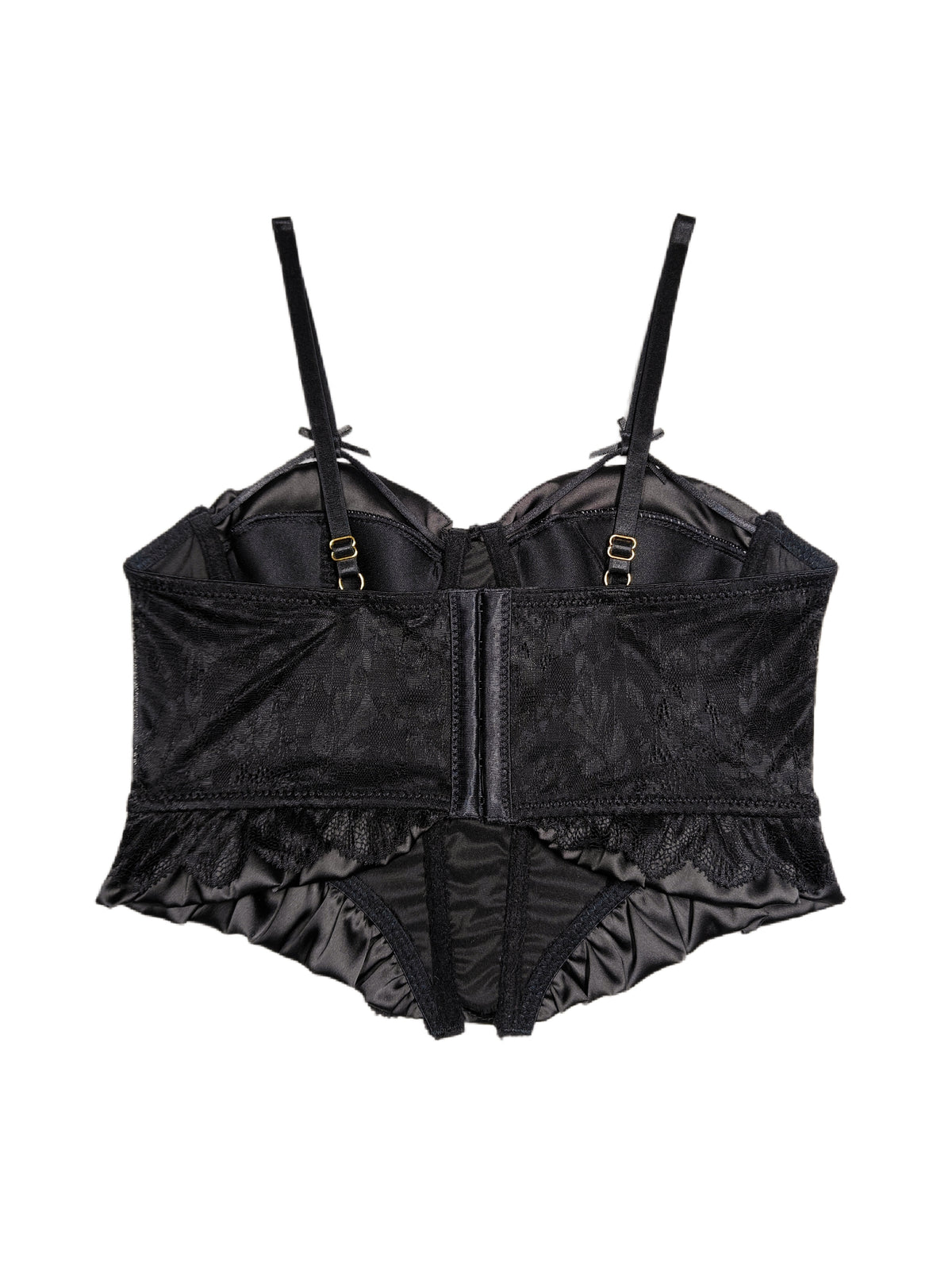 French Court-Style Satin Corset Bra
